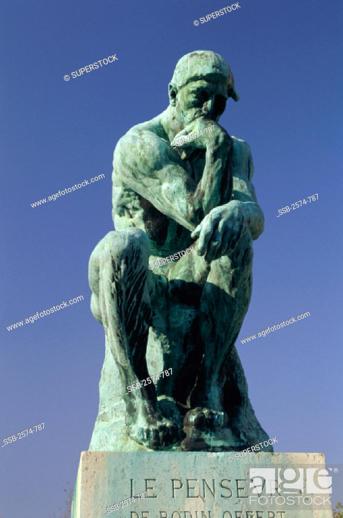 The Thinker ( Le Penseur) 1880 Auguste Rodin (1840-1917/ French) Bronze  Musee Rodin, Paris, Stock Photo, Picture And Rights Managed Image. Pic.  Ssb-2574-787 | Agefotostock