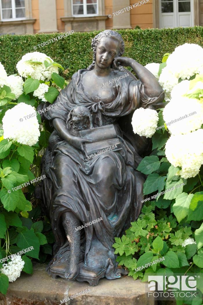 Stock Photo: Monument Margravine Wilhelmine, Bayreuth, Bavaria, Germany, Europe.